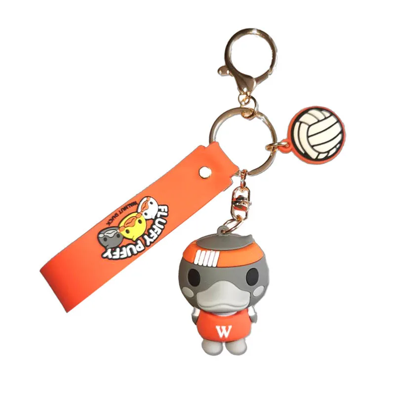 

2020 Fashion Duck Keychain Cute Cartoon Love Heart Animal Car Key Chain Boy Student Bag Pendant Keyring Charm Gifts
