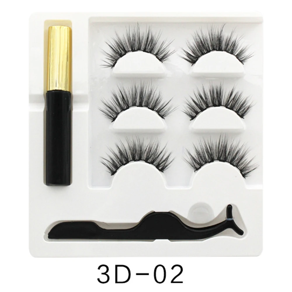 Магнитные накладные ресницы пинцет для ресниц с натуральным магнитом набор