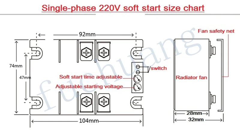 Устройство плавного пуска двигателя Модуль контроллера 220V single-phase2KW4KW6KW8KW мотор, он-лайн, мягкая, начиная с лопастного насоса Редуктор Давления конвейер