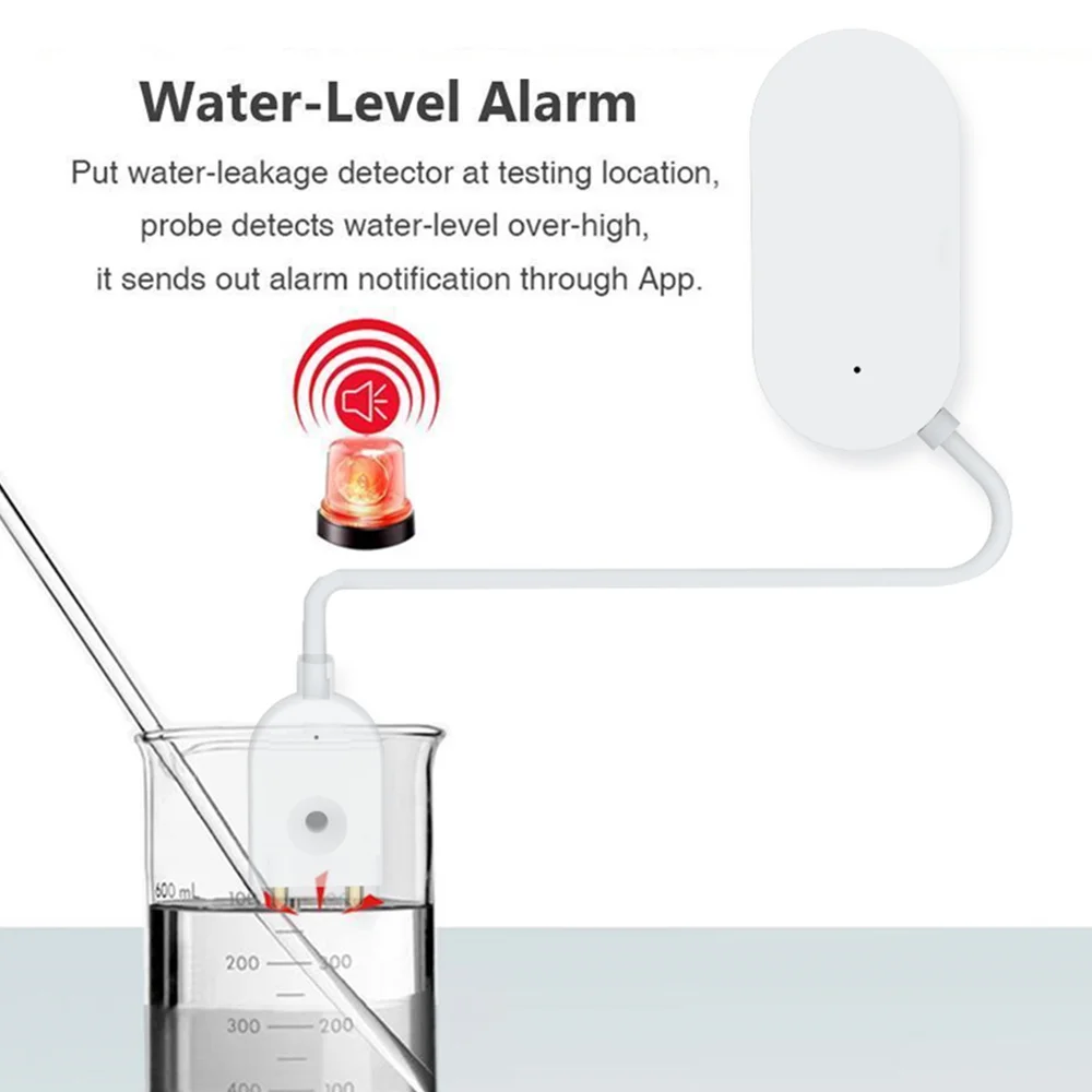 Датчик утечки воды Tuya Zigbee датчик для умного дома | Электроника