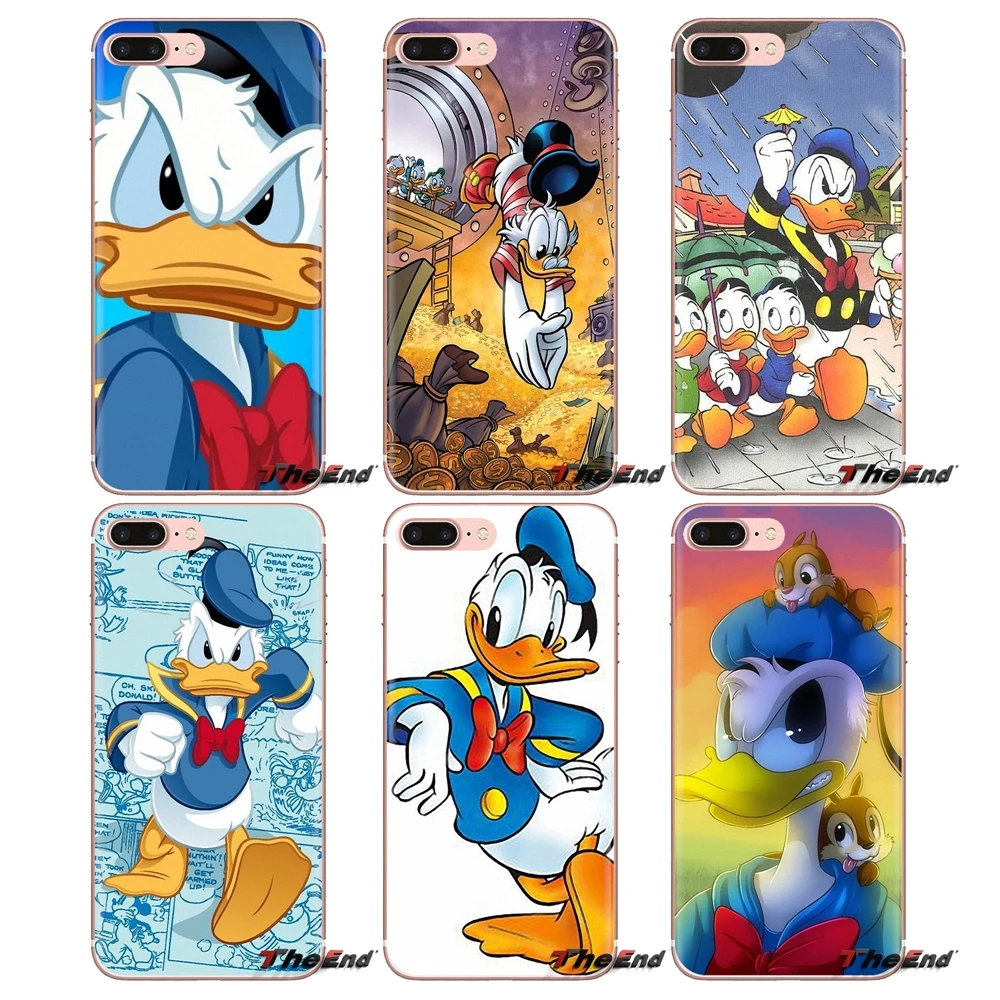 Cartoon Super Donald Duck Art Silicone Phone Skin Case For Samsung Galaxy S3 S4 S5 Mini S6 S7 Edge S8 S9 S10 Plus Note 3 4 5 8 9 |