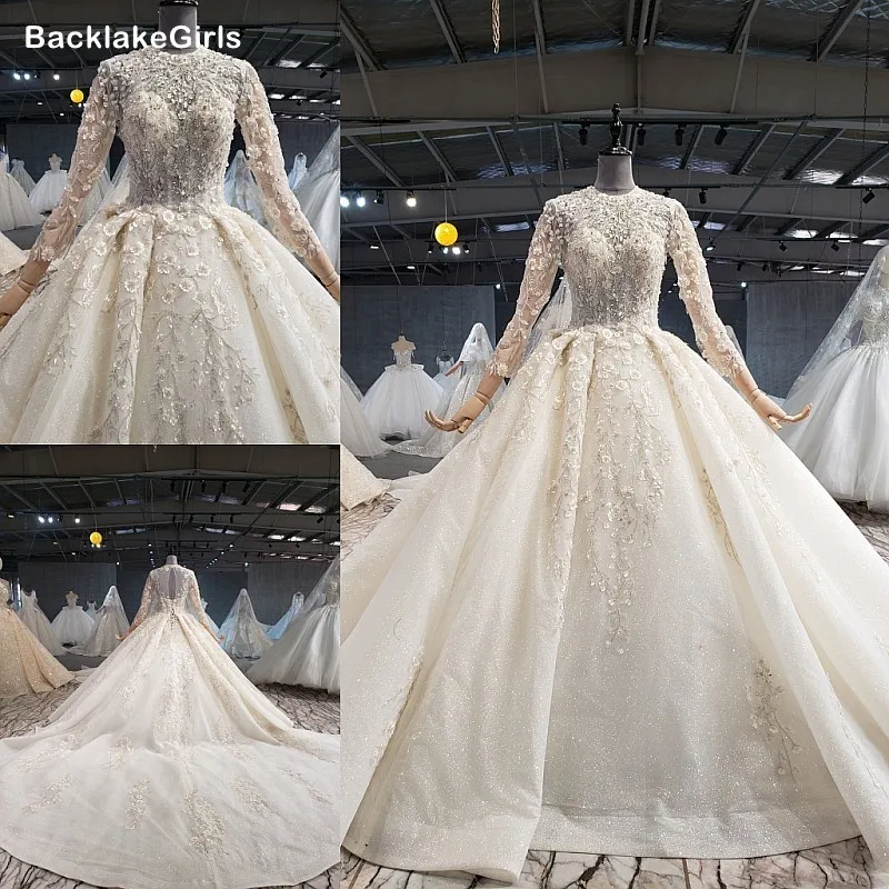 Новинка 2020 свадебное платье в стиле бохо с объемными цветами круглым вырезом и