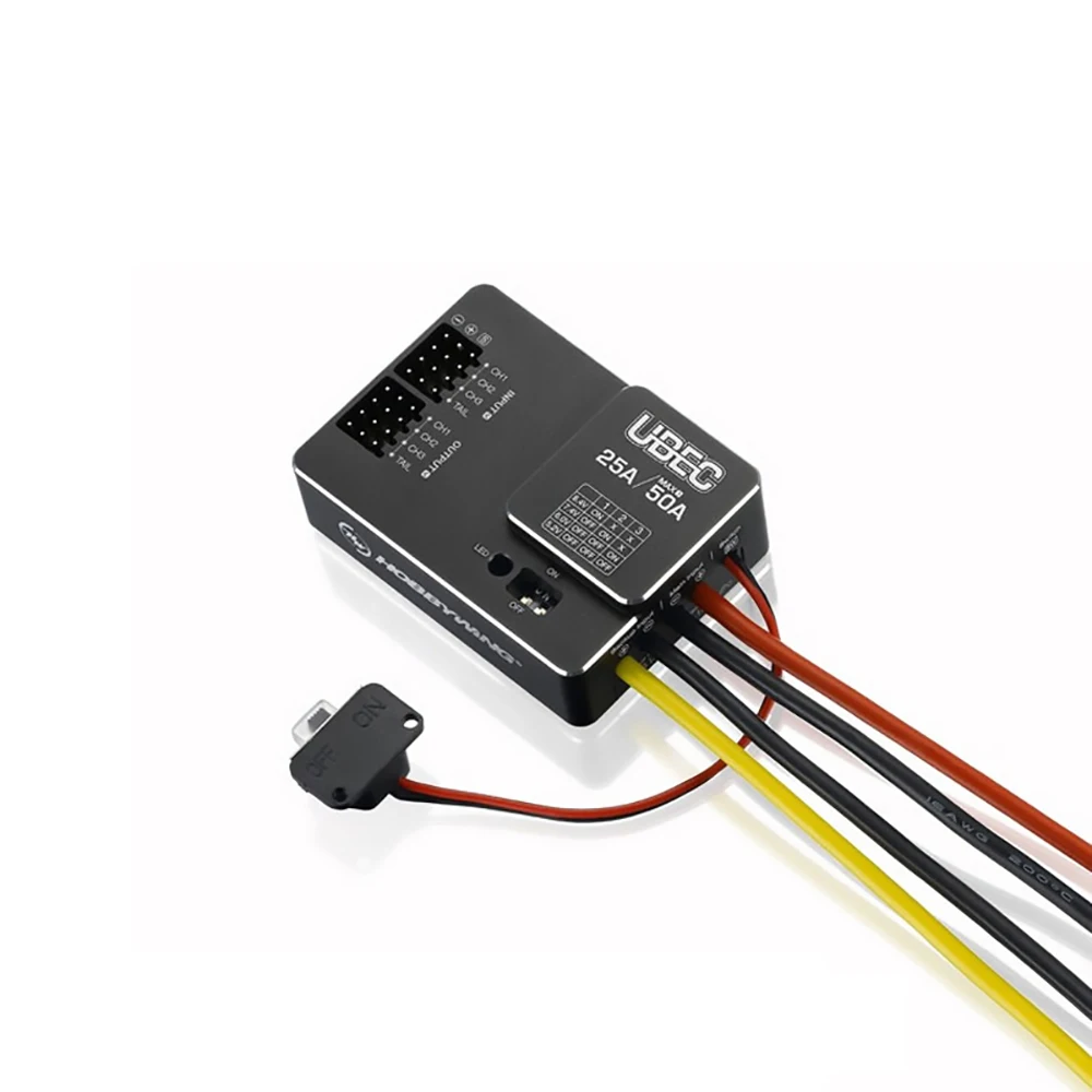 

Hobbywing 10A 2-6S UBEC Module UBEC-10A External Switching Moduel DC-DC Regulator
