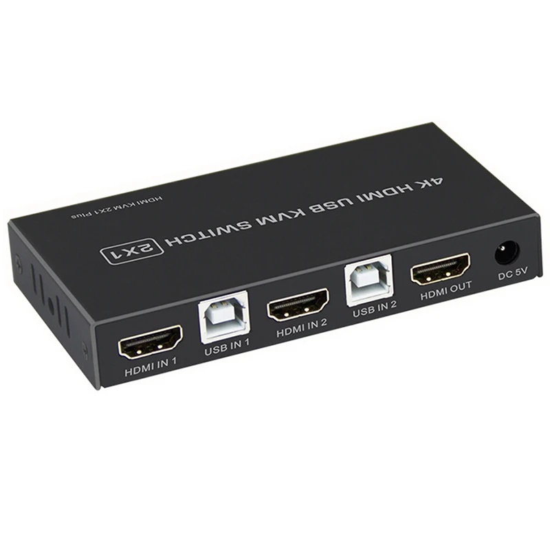 USB HDMI 1,4 KVM переключатель управления 4 K HDMI KVM переключатель 4/2 порт 3840X2160P до 4/2 мониторов для mac os. Windows 10