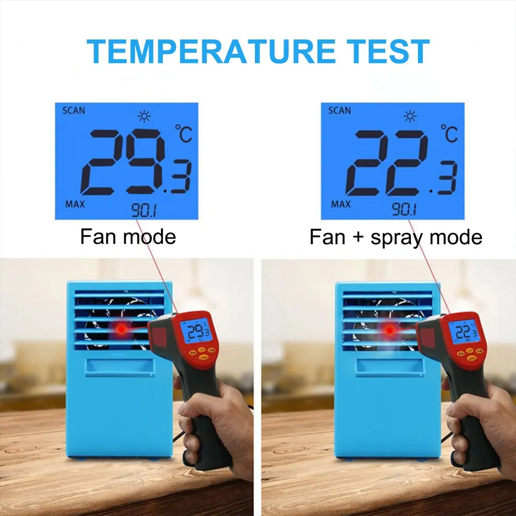 

Three-speed Wind Speed Fan Power Failure Protection Mute Energy Saving Large Water Tank No Blade Fan Humidifier