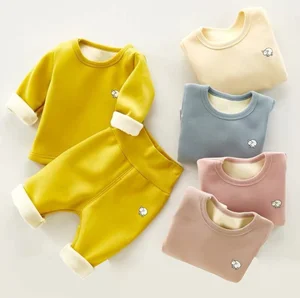 Детские пижамы От 0 до 6 лет, одежда для сна из 100% хлопка для маленьких девочек и мальчиков, утепленная теплая одежда для сна, Одежда для младенцев, пижамные наряды