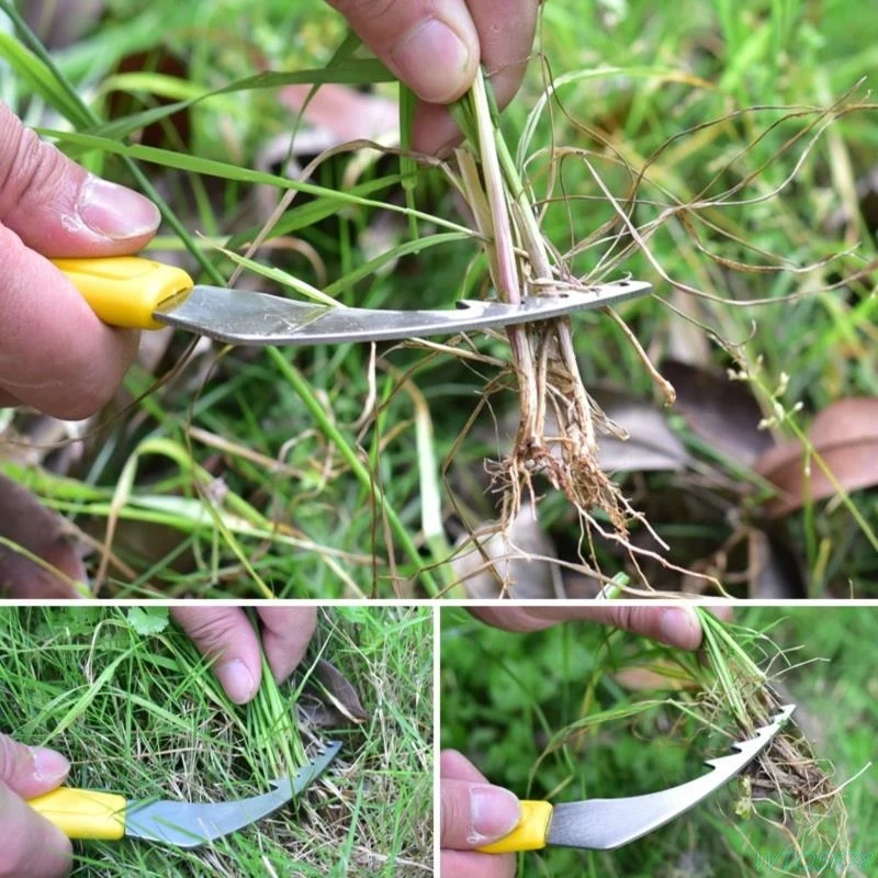 

Lawn Portable Root Remover Digger Weed Puller Stainless Steel Garden Tool