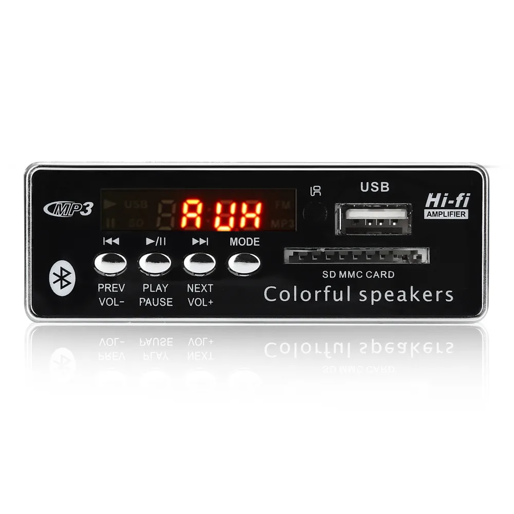 Автомобильный аудио USB TF FM радиомодуль ARuiMei беспроводной Bluetooth 6V 12V MP3 WMA декодер