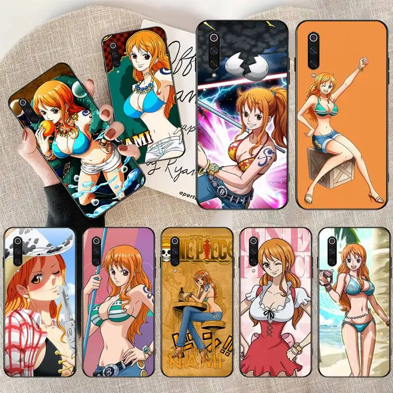 Милый чехол для телефона CUTEWANAN One Piece Nami Bling Xiaomi Mi10 10Pro 10 lite Mi9 9SE 8SE Pocophone F1 Mi8