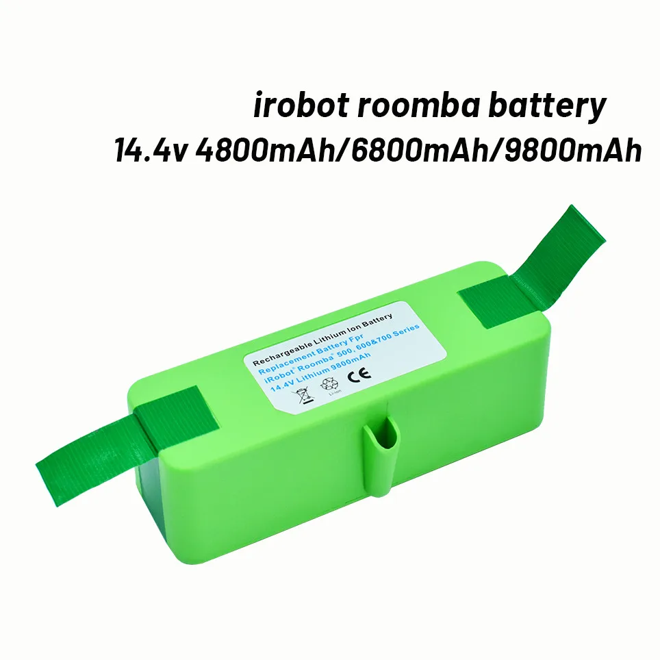 

IRobot Roomba Batterie Au Lithium Rechargeable, 14.4V 4800mAh/6800mAh/9800mAh 500, 600, 700, 800, 560, 620, 650, 700, 770 série
