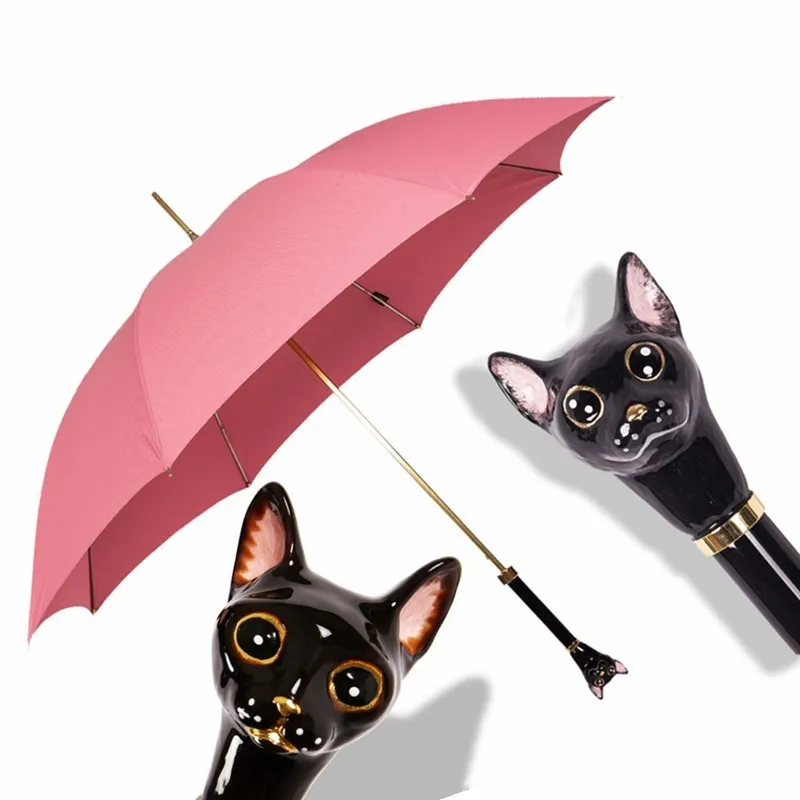 

Elegant Umbrella For Women and Men Semi-automatic Long-handle Animal Not Umbrella Reverse Not Parapluie Inverse Gentleman