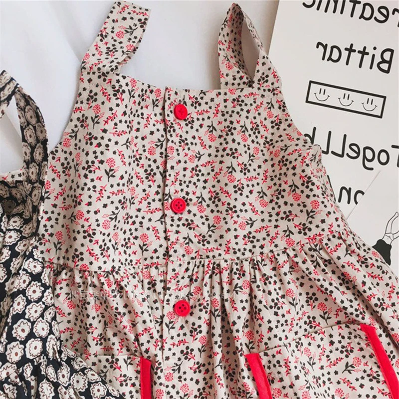 Новое поступление 2020 летние платья для девочек с цветочным рисунком детские