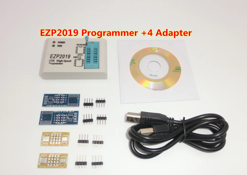 2019 высокого Скорость USB программист EZP2019 с 6 гнездами Поддержка 24 25 26 93 EEPROM флэш
