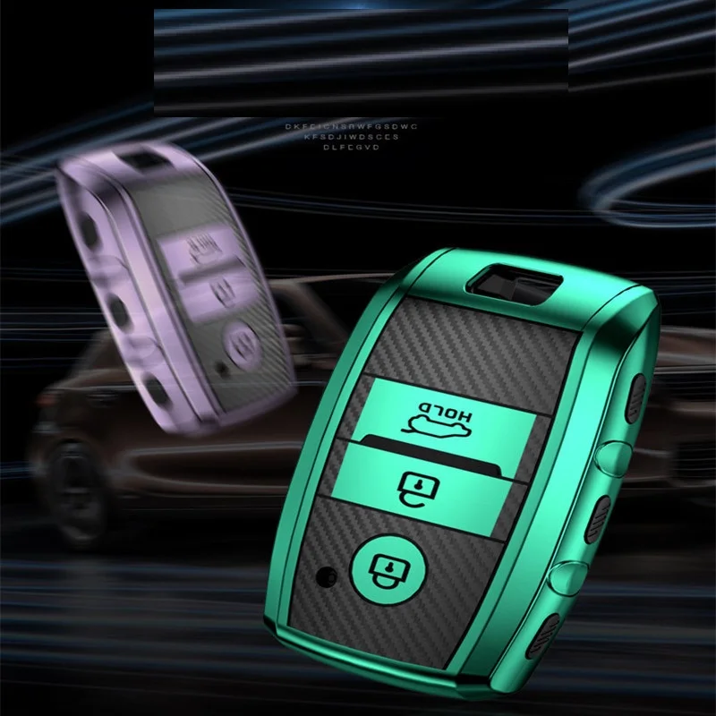 ТПУ + чехол для ключей из углеродного волокна Kia KX3 KX5 K3S RIO Ceed Cerato Optima K5 Sportage Sorento