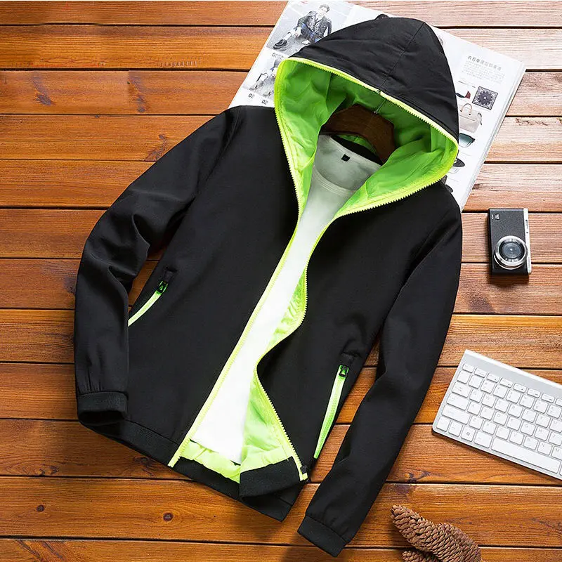 Мужские куртки с капюшоном новинка 2019 модная куртка спортивный костюм