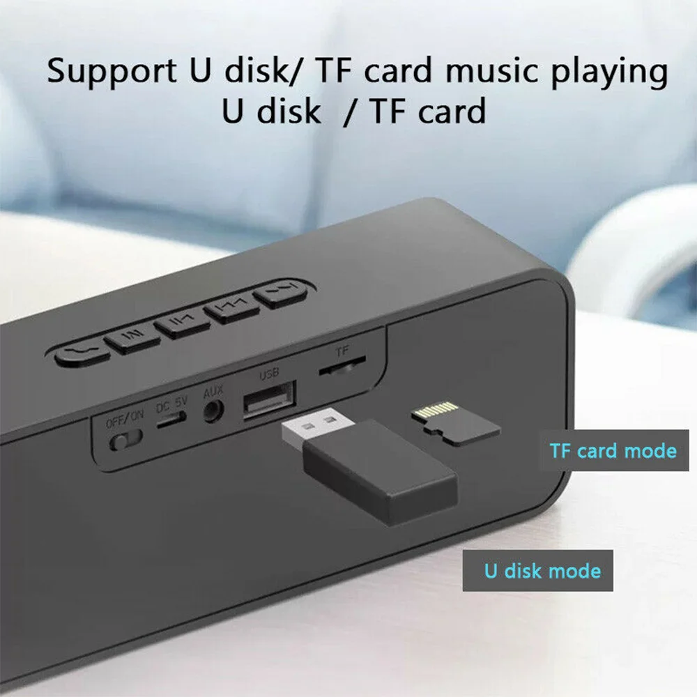 Bluetooth 4.2 динамика TWS портативный беспроводной 3D стерео звук двойная труба бас