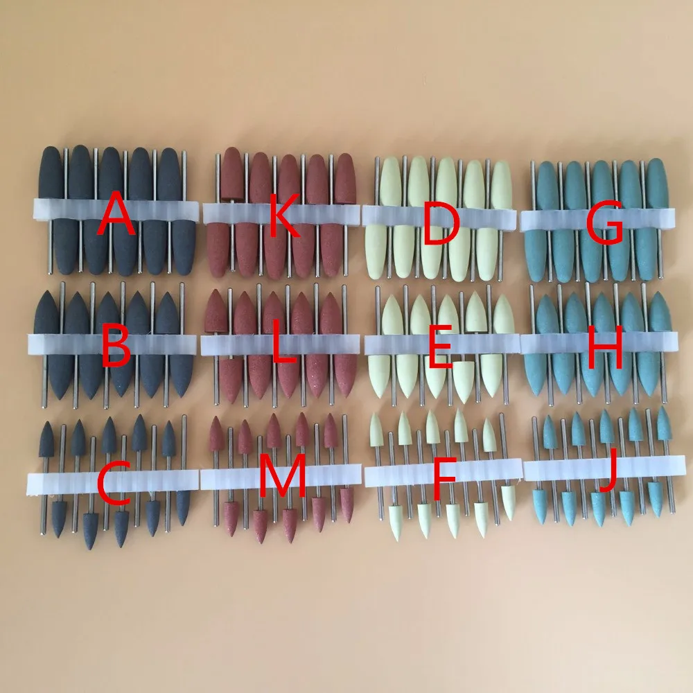 50 шт. стоматологическая силиконовая резина Полировальные Алмазные