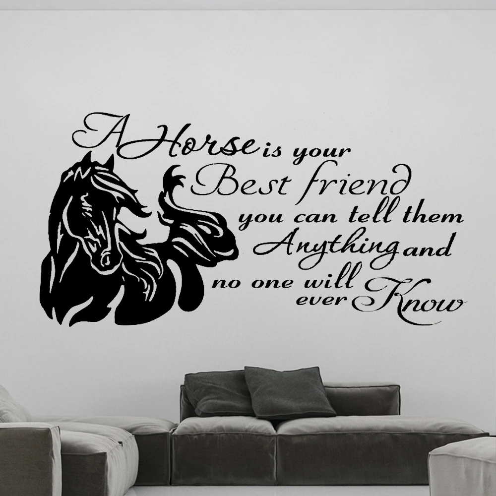 

Advice From A Horse Quotes Wall Stickers Vinyl Family Decals Inspirational Saying Mural Livingroom Bedroom Decoration DW20982