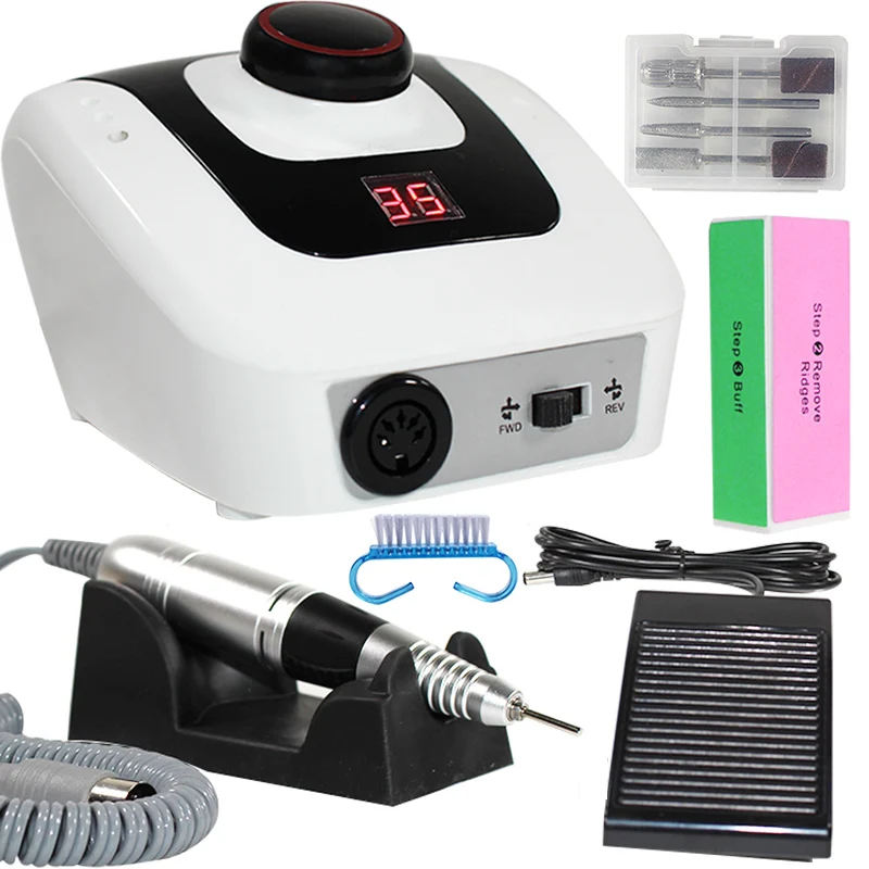 Электрический сверлильный станок для маникюра педикюра ручка сверло ногтей