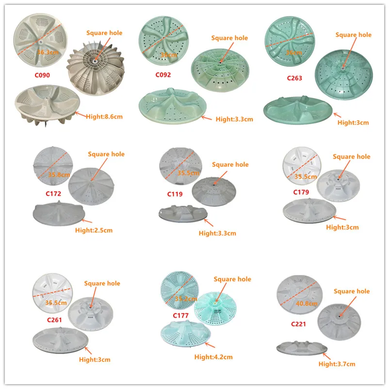 

Новый диаметр 34,5 см 35 35,2 35,5 35,8 36 36,3 40,8 см пульсатор для стиральной машины запасная часть волновая пластина пульсатор квадратное отверстие