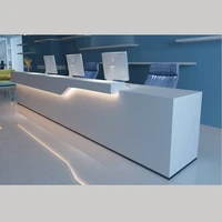 new company paint front desk simple modern desk welcome counter cashier bar counter