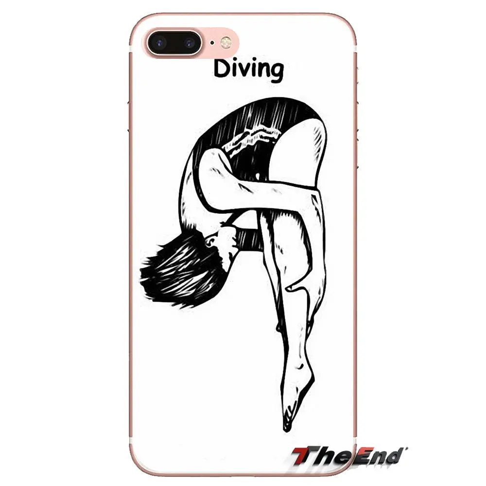 Soft Transparent Shell Covers Olympic diving Sport Poster For Xiaomi Redmi 4A S2 Note 3 3S 4 4X 5 Plus 6 7 6A Pro Pocophone F1 |