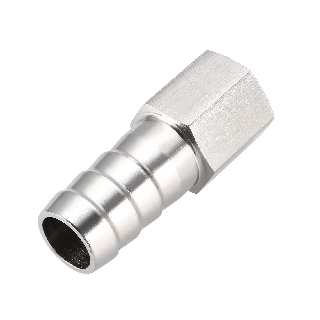 

uxcell 1Pcs Stainless Steel Barb Hose Fitting Connector Adapter 14mm Barbed X G1/4 Female Pipe for air water fuel oil etc.