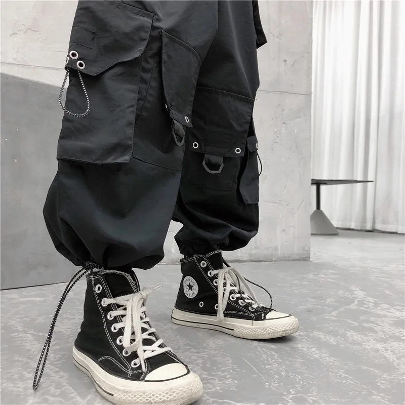 Зимние черные брюки-карго женские плотные бархатные теплые брюки с множеством