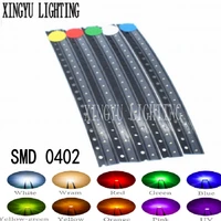 100pcs 0402 smd led emitting diode lamp chip light beads warm white red green blue yellow micro color pcb circuit smt diy kit