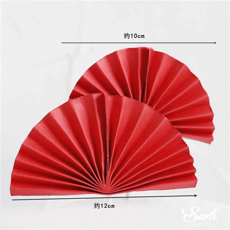 2pc folding fan A Долговечность, топпер для торта с надписью «Grandpa», украшение для дня рождения, китайский Fuzi, благословение, принадлежности для выпечки, десерт, подарки для любви - Цвет: 2pc folding fan A