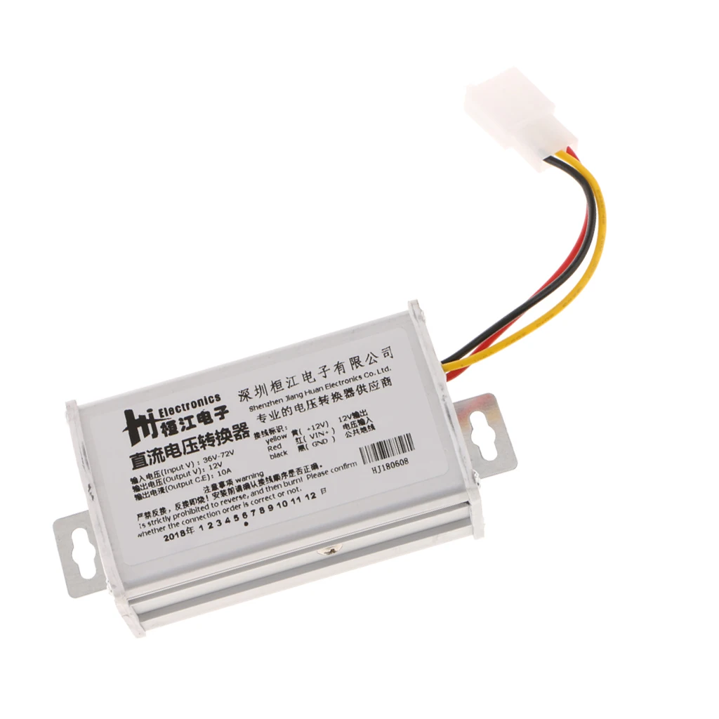 DC/DC преобразователь Регулятор 36 V-72 V Шаг вниз до 12V 10A 120W низковольтный Трансформатор водонепроницаемый