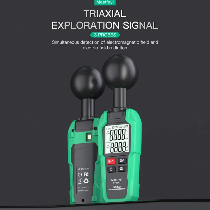 Измерительный прибор EMF детектор излучения на 360 ° электрического магнитного