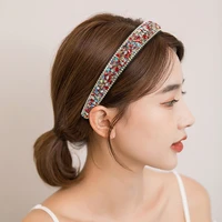 colorful crystal hairbands rhinestone padded headband party wedding hair hoop for women girls hair accessories headwear gifts