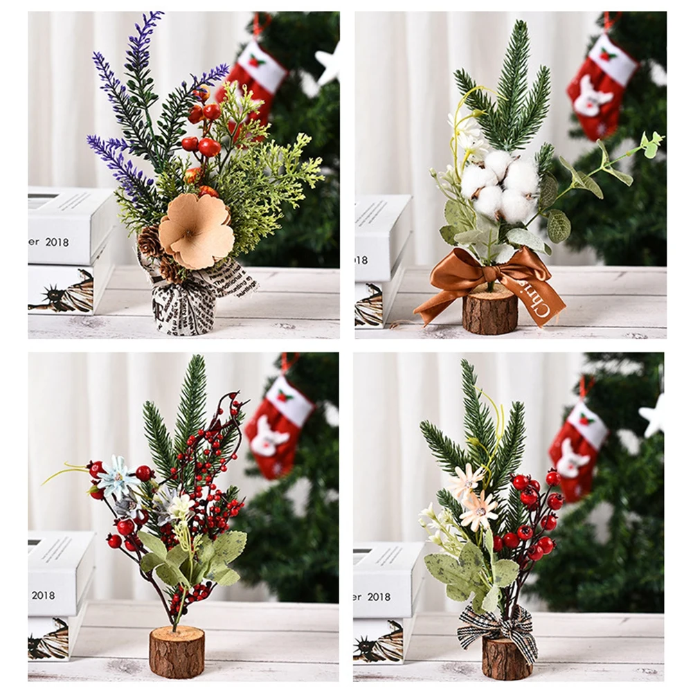 Новогодняя Маленькая рождественская елка маленькая сосновая Флокированная