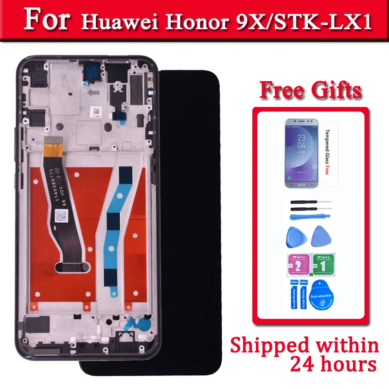 Оригинальный дисплей для Huawei Honor 9X сенсорный экран дигитайзер панель в сборе Premium