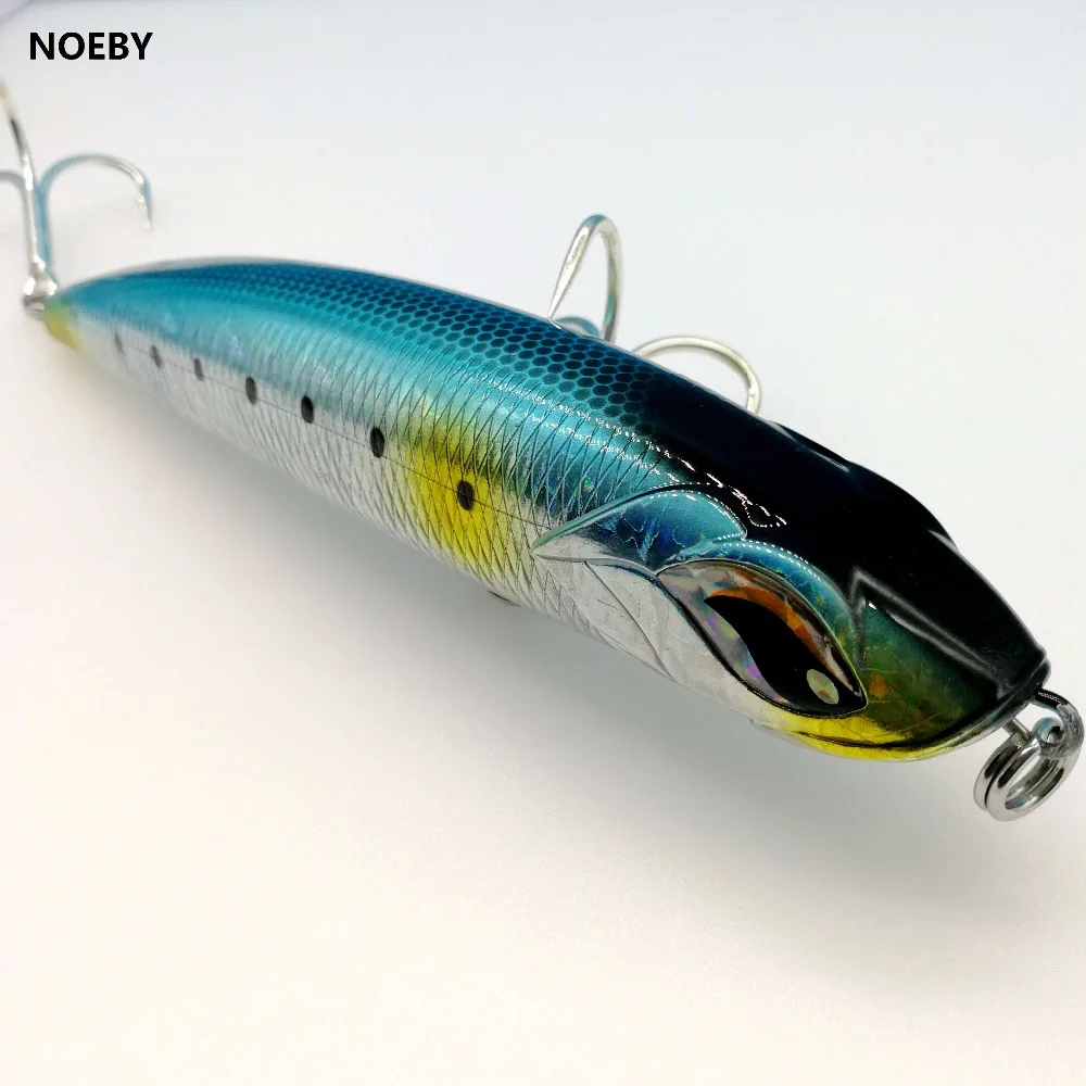 NOEBY 4 шт./лот новая Тонущая большая приманка для рыбалки карандаш 126,5 г/185 мм Морская Троллинг приманка через проволоку-конструкция для тунца GT морская рыба