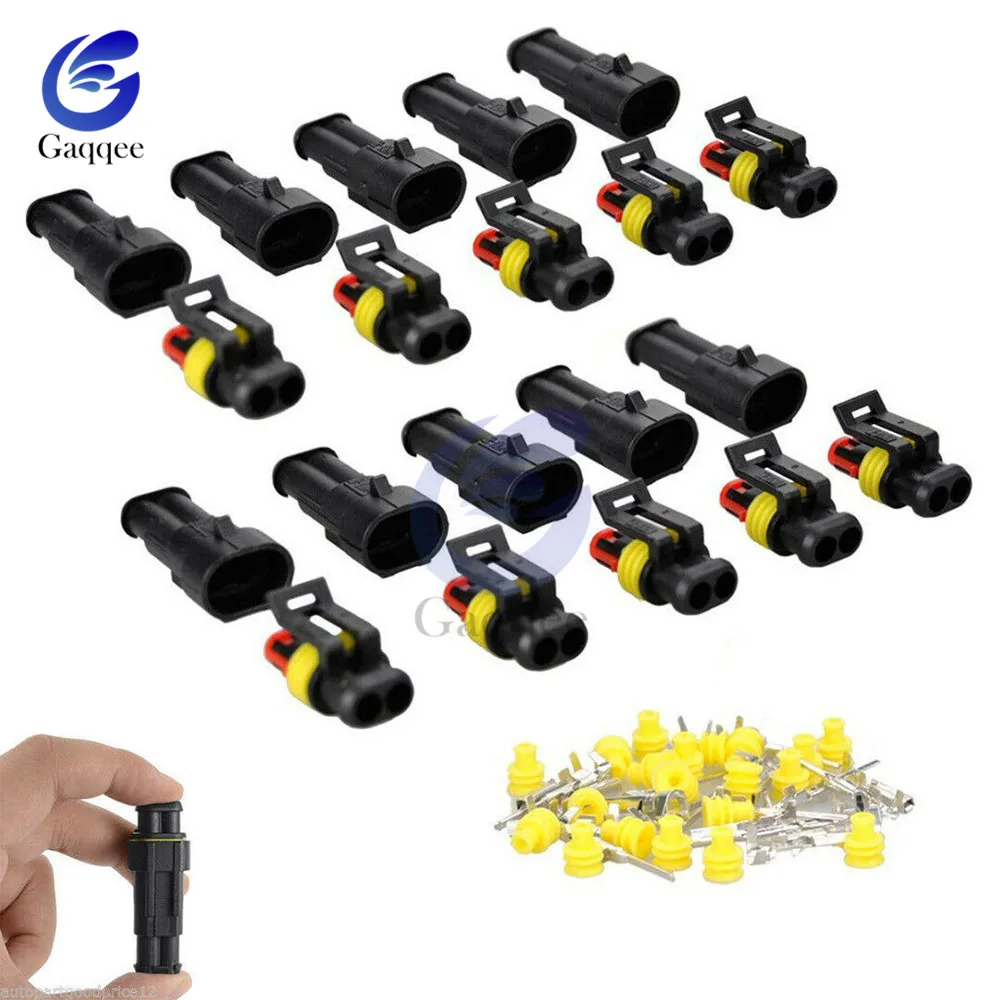 Суперуплотнительный Водонепроницаемый Электрический штекер Way AMP для автомобиля