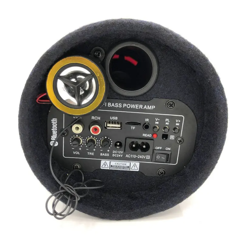 Автомобильный активный Bluetooth Сабвуфер портативный динамик 5 дюймов 12 В 24 110 220 для
