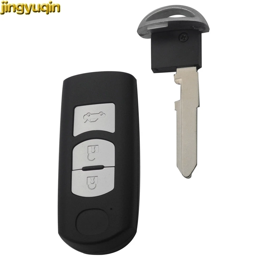 Jingyuqin умный ключ оболочки для MAZDA M2 M3 M5 M6 CX 3 5 Demio Axela Premacy Atenza кнопки чехол