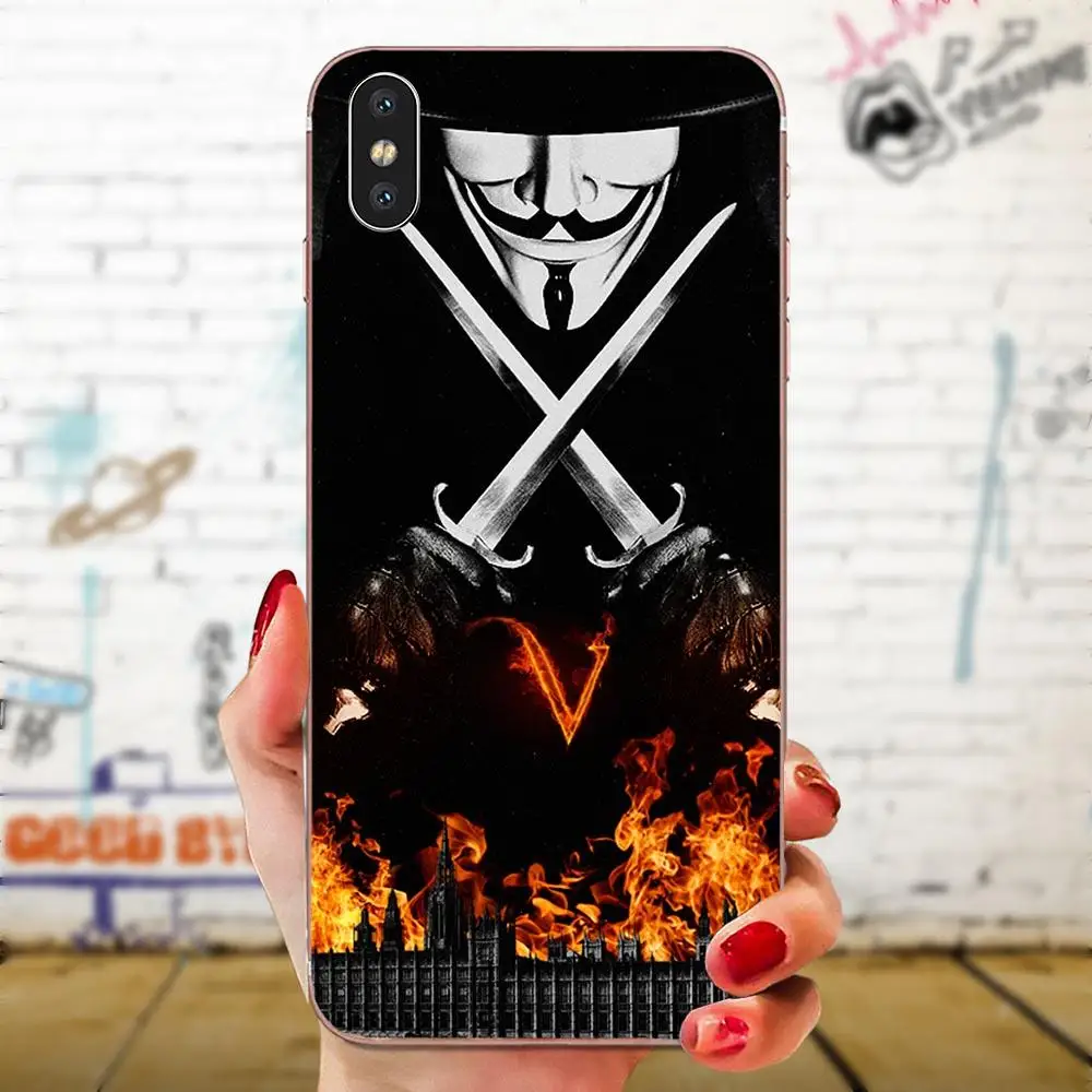 ТПУ сумочки для аксессуаров V For Vendetta htc Desire 530 626 628 630 816 820 830 один A9 M7 M8 M9 M10 E9 U11 U12