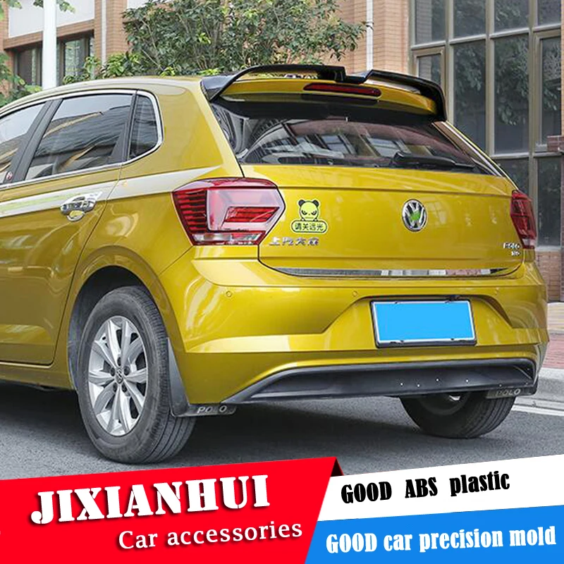 Спойлер для поло 2019 2020 Volkswagen Polo спойлер ADG ABS пластик Материал заднее крыло
