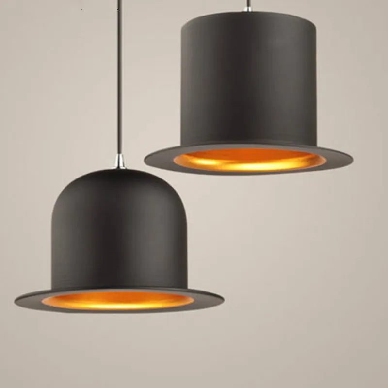 Beste Britse Moderne Persoonlijkheid Gift Hoed Creatieve Woonkamer Studie Dome Flat Top Restaurant Bar Gangpad Eetkamer Hanglampen LX112407
