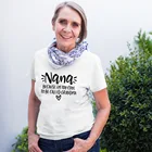 Женская летняя футболка с рисунком Nana, футболка с надписью I'm Too Cool To Be назван бабушкой, футболки в стиле Харадзюку с коротким рукавом, топы