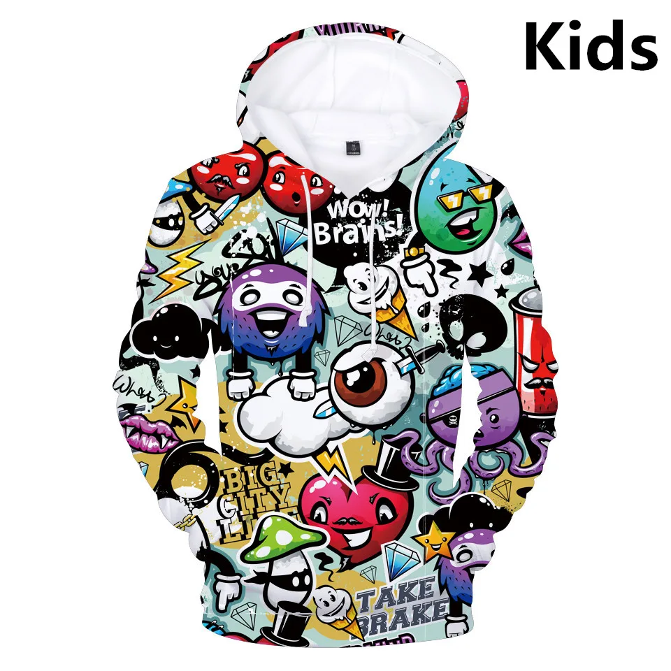 Пальто Groothandel 2 до 12 Jaar Kinderen толстовки граффити Толстовка Jongens Meisjes Hoge Kwaliteit Sweatshi Fash