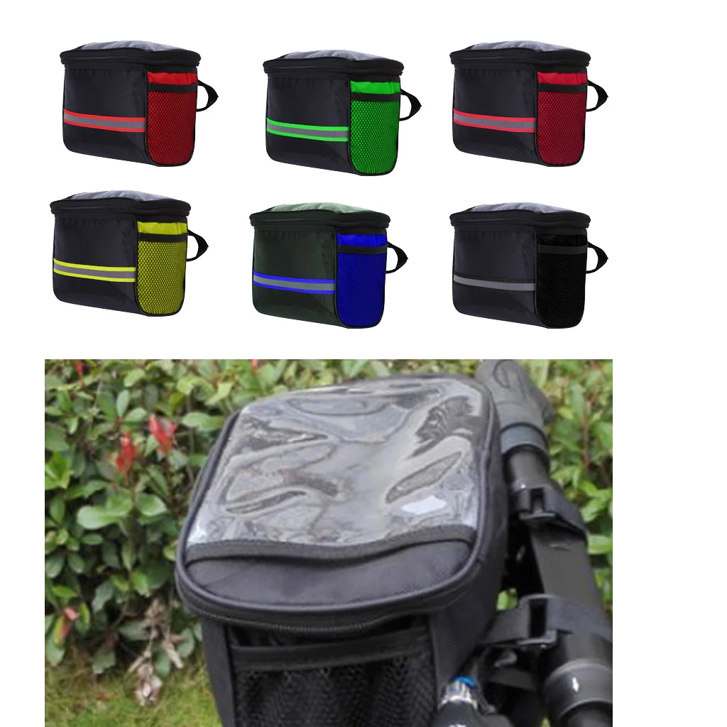 Mountain Bike Bag Handlebar Bicycle Front Basket Storage Outdoor Cycling Riding Pack MTB Accessories | Спорт и развлечения
