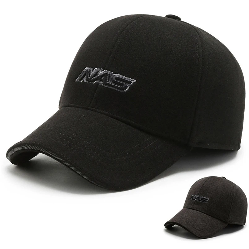 Новинка 2022 шапка Мужская зимняя для папы плотная теплая шерстяная бейсболка