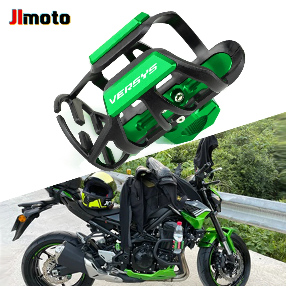 

For Kawasaki Versys 650 1000 versys650 X300 2008-2020 2021 Accessories Motorcycle CNC Water Bottle Thermos Holder Removable Cage