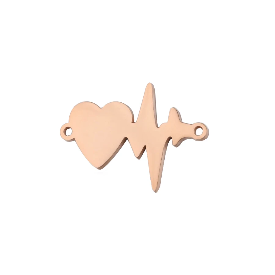 Semitree 5 шт. Подвеска из нержавеющей стали в форме сердца молния изысканные