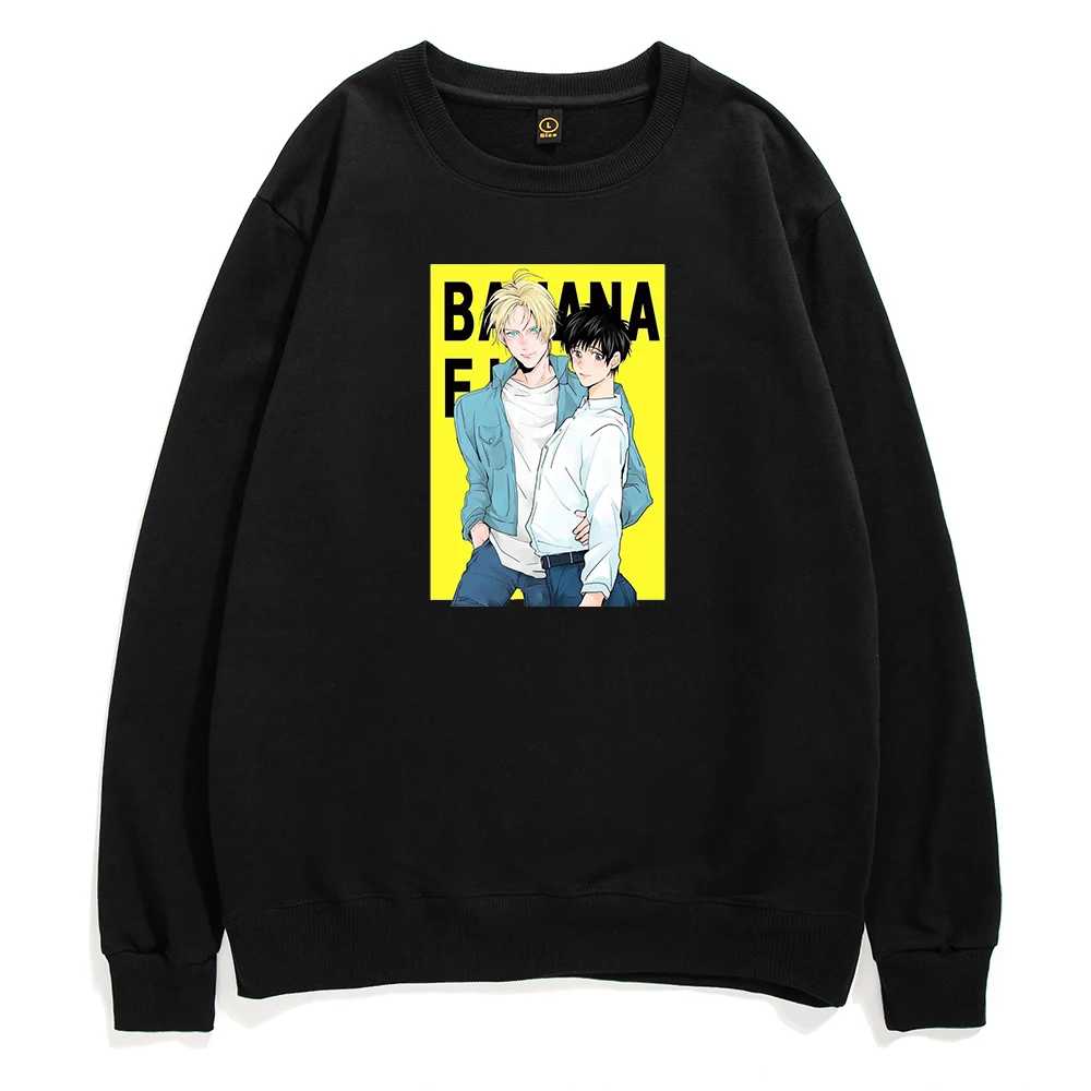 

Funny Anime Banana Fish Men Sweatshirts Japanese Manga Streetwear Casual Hip Hop Clothes Anime Graphic Hoodie Male Streetwear