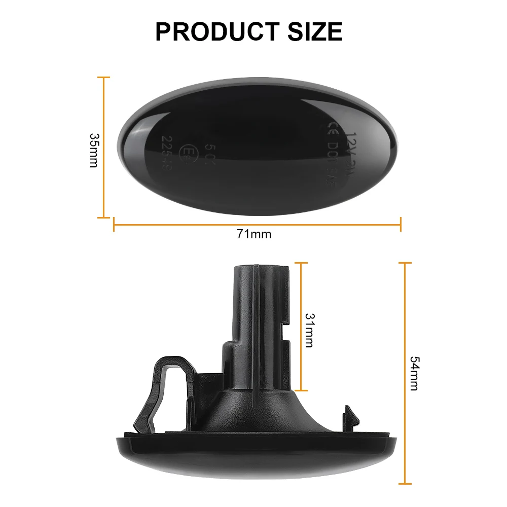 

Dynamic Turn Signal Light Flowing Water Side Marker Indicator Light for Subaru Forester Impreza LED Sequential Blinker Light